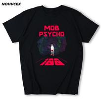 Men Mob Psycho 100 Shigeo Kageyama Anime Manga Cotton Short Sleeve Tee T Shirt S
