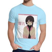 Round Collar Serial Experiments Lain Sad Japanese Anime Aesthetic T Shirt Casual For Male Slim Top 3XL