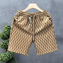 High Quality Men's Shorts Summer Gym Shorts Fashion Green Short Pants High Street Men's Clothing Streetwear M chaki