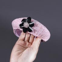 Knitted Woolen Flower Bud Pet Accessory Set with Bow Tie Lace Bib Hat And Bandana for Dogs And Cats