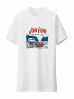 John Prine Vintage 90s Retro Style White Rare Full Size T Shirt Vintage Washed Casual Streetwear Fashion Unisex Soft Homme S įvairiaspalvis