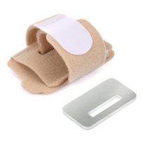 1Pcs Hammer Toe Straightener Toe Splints Bandages For Correcting Hammertoe Crooked & Overlapping Toes Protector smėlis