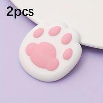 2pcs Cat Paw Door Stopper - Anti-Collision, Quiet Buffer Pad for Bathroom & Home Decor