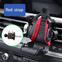 A Car Racing Seat-Shaped Phone Holder Designed for Car Air Vents, Featuring a Metal Clip And Compatible with All Smartphones raudona