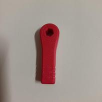 Compact 3D Printing EDC Ratchet Screwdriver Multifunctional Pocket Hand Tool Screwdriver Parts raudona