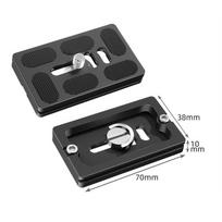 Aluminum Zinc Zinc Alloy Camera Tripod Plate Tripod Mount Adapter Camera Mounting Plate Tripod Long Plate PU70A