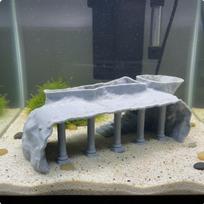 Roman Column Tunnel Freshwater and Saltwater Aquarium Cave Easy to Maintain Underground