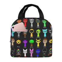 All My Sprunki Game Toys Insulated Lunch Bag for Women Children Portable Food Boxes Thermal Lunch Box Tote One Size