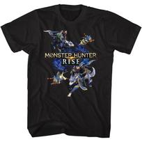 Monster Hunter Palling Around Black Gaming  Children's T-shirt 100