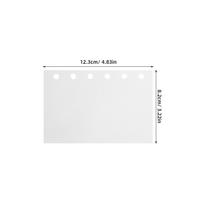 60Pcs Sticker Binder Organizer Sheets Double Sided Release Paper 4.1x2.6 A7 Album Pages Sticker Collecting Storage