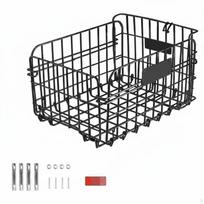 Folding Rear Bike Basket Foldable Design Cargo Large Capacity for Grocery