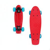 17 Inch Fish Skateboard LightUp Wheels Mini Cruiser NonSlip Deck Penny Board for Kids,