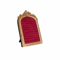 Display Cabinet Velvet Earring Ring Shelves Vintage Frame Display Rack  Dresser S raudona