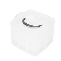 18PCS detachable structure 18-grid organizer case  hardware tool sorting 3‑Tier Storage Box