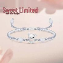 Children's Day Dog Couple Style Woven Hand Rope Bracelet Gift for Girls