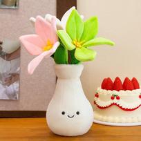 Artificial Tulip Dandelion Cute Plush Vase Creative Bouquets Home Decor Mother Wedding Birthday Graduation Gifts
