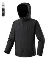 Men's Tactical Windbreaker Hooded Softshell Jacket - Warm Casual Mountaineering Coat with Custom Logo Option 4XL