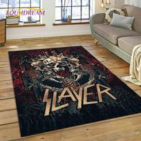 3D Rock Slayer Heavy Metal Band  Rug Carpet for Living Room Bedroom Decor,Floor Mat Non-slip Decoration for Sofa Doormat Gifts 40x60cm( 15x23in )