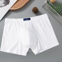 Didelio dydžio vyriškos kelnaitės Apatiniai Lingerie Bokseriai Medvilninės kelnaitės Berniukiškos kelnaitės Šortai Vienspalvės Vestuvinės kelnaitės L XL 2XL 3XL L balta