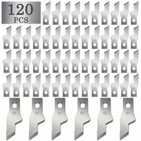 Premium 120 Pcs SK5 Carbon Steel Engraving Blades #16 Replacement for Craft Knives with Storage Case DIY 120pcs