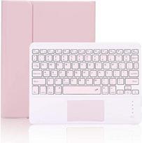 iPad Air M2 2025 Keyboard Compatible with iPad Air with Apple Pencil Stand and Full Pink 11-inch 2024/M3 Case, 4/Air 5, Touchpad, Storage, Function, rožinė