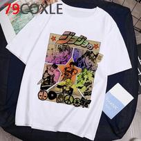 Jojo Bizarre Adventure Funny Cartoon T Shirt Men Fashion Japanese Anime T-shirt Graphic Summer Tshirt Hip Hop Top Tees Male S