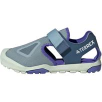 Adidas Terrex Captain Toey 2.0 Comfortable Versatile Anti-Kick Shock-Absorbing Low-Top Sandals Kids Sandals Gray Blue JI1362 33