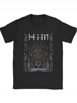 2025 New Channel The Heartagram Vibe Ville Valo  HIM Gothic Y2K Tee - Stretchy Grunge 100% T Shirt with Band Logo S