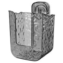 Wall Mounted Wet Wipe Dispenser with Suction Cup Easy to Installation Versatile Use Storage Case in Kitchen and Bathroom pilka