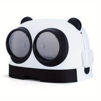 Extra-Large Enclosed Cat Litter Box, Splash-Proof Giant Kitten Litter Pan, Kitty Toilet With Charcoal Filter, Cute Panda Design balta