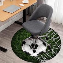 1pc soccer ball net Round Chair mat Area Rug - Non-Slip, Floor Mat for Office, Bedroom, and Indoor Decor c1125075 80cm by 80cm