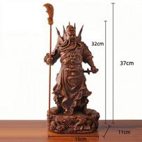 Attract Wealth Guan Gong Statue Resin Accessories Home Room Table Guan Yu Sculpture Crafts Hotel Office Desk Decoration Items