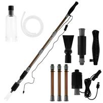 6 In 1 Aquarium Gravel Cleaner Tool Strong Suction Electric Fish Tank Vacuum Automatic Water Changer Wash Sand Water Changing