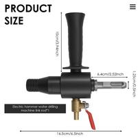 Electric Hammer Water Injection Adapter Male Thread to SDS Plus Drill Adapter Carbon Steel Hammer Water Injection Converter juoda