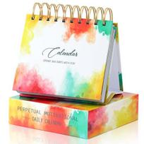 Motivational Inspirational Daily Calendar with Inspirational Quotes Vibrant Color English Letters 365 Day Calendar Desk Decor Office Accessories H