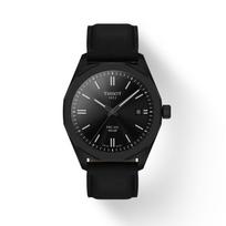 Tissot Leather Strap black Dial Men's Fashion Watch T151.422.36.051.00 juoda