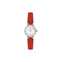 Tissot Quartz Movement 30 Meters Water Resistant Watch 19.5 Mm White Dial Stainless Steel Case Leather Strap Women watches T140.009.16.111.00 Regular Watch Box