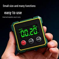 Green Light High-Precision Digital Inclinometer Laser Level: Multifunctional Magnetic Angle Measurement Tool