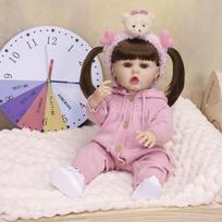 KEIUMI 22 Inch Reborn Baby Doll Full Body Silicone Vinyl Realistic 3D Skin Newborn Girl Toy Children Birthday Gift 22 inch