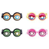 Prank Novelty Glasses With Crazy Winking Big Eyes Creative Gag Toy For Adult Party Cosplay Dress Up Prank Game Atmosphere Props