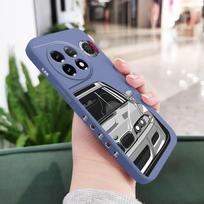 Silver White Car Phone Case For Oneplus 13 13R 12 12R 11 11R 10 10R 10T 9R 9RT 9 8T 8 7 7T Pro 5G Liquid Silicone Cover OnePlus 11 5G šviesiai mėlyna spalva