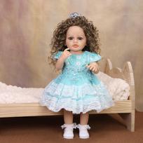 KEIUMI 22 Inch Reborn Baby Doll Full Silicone Vinyl Realistic Skin Washable Body Newborn Girl Toy Children Birthday Gift 22 inch