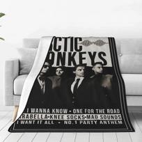 Comfortable Arctic Monkeys Rock Band Blanket Stuff Bed Decorative Hip Hop Blanket Throw Soft Flannel for Office 80x120cm(31x47inch)