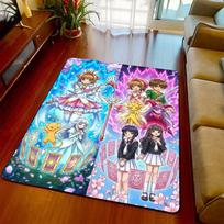 Cardcaptor Sakura Anime Style Rug Carpet Floor Mat Soft Non Slip Backing for Living Room Bedroom Interior -QJY 60x90cm