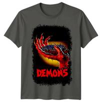 Demonai (1985 m) Filmo plakato įkvėpti marškinėliai Retro 80-ųjų T-shirt S