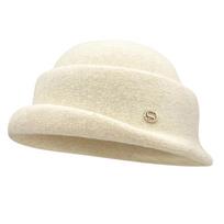 High Quality Ladies Wool Felt Bucket Hat Breathable Elegant Classic Design Soft Comfortable Material Suitable for Various Occasions One Size smėlis