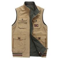 Plius 9xl liemenė, medvilnė, dvipusė taktinė liemenė, daug kišenių berankovių striukė Chalecos Para Hombre paltas vyrams L