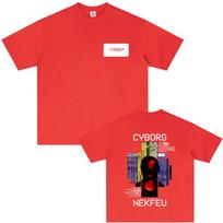 Rapper Nekfeu Cyborg Graphic Print Tshirts Summer Unisex Women Hip Hop Fashion Pop Music T Shirt Male Casual Cotton Vintage Tshirt 4XL