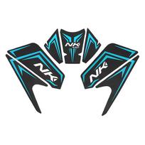 FOR CFMOTO 450NK 450 NK 2024 Motorcycle Rubber Tank Pad Sticker Side Tank Pad Anti Scratch Decal Non-slip Sticker mėlyna