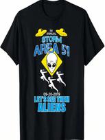 Storm Area 51 Let's See Them Aliens UFO &  Runners T-Shirt S įvairiaspalvis